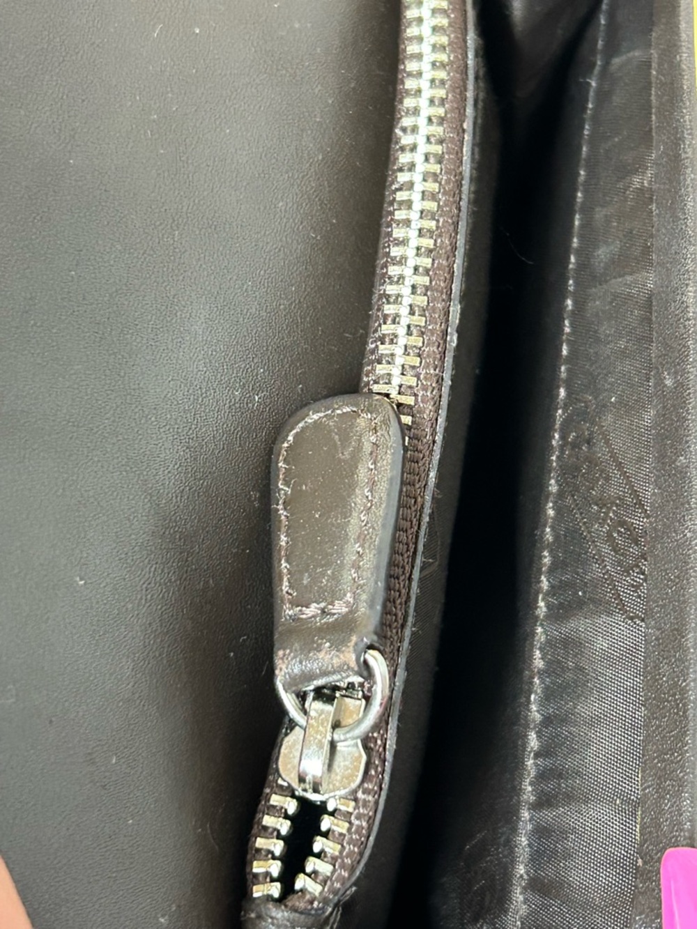 Coach Signature Jacquard Trifold Wallet with Leather Trim Approx. 5.5 x 4” - Picture 11 of 16